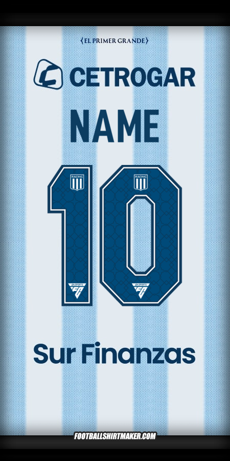Jersey Racing Club 2025 -  name - 10