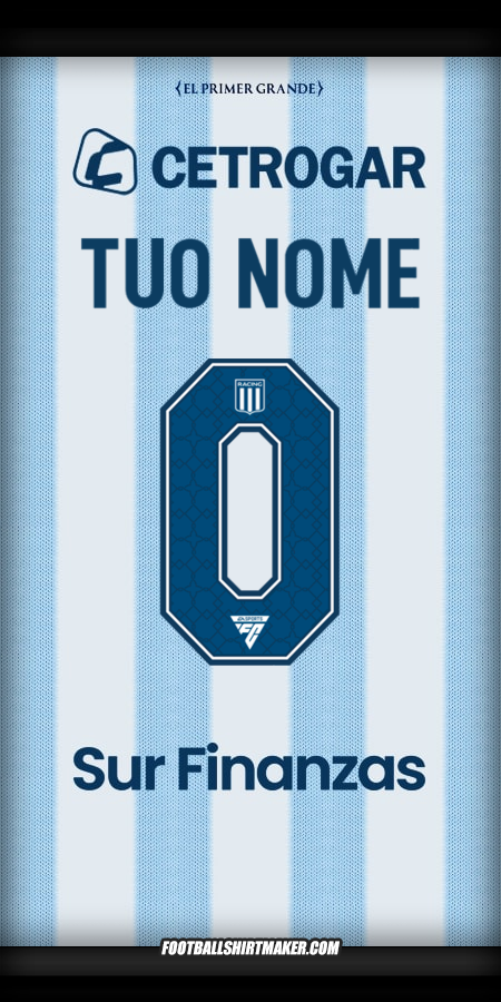 Maglia Racing Club 2025 -  tuo nome - 0