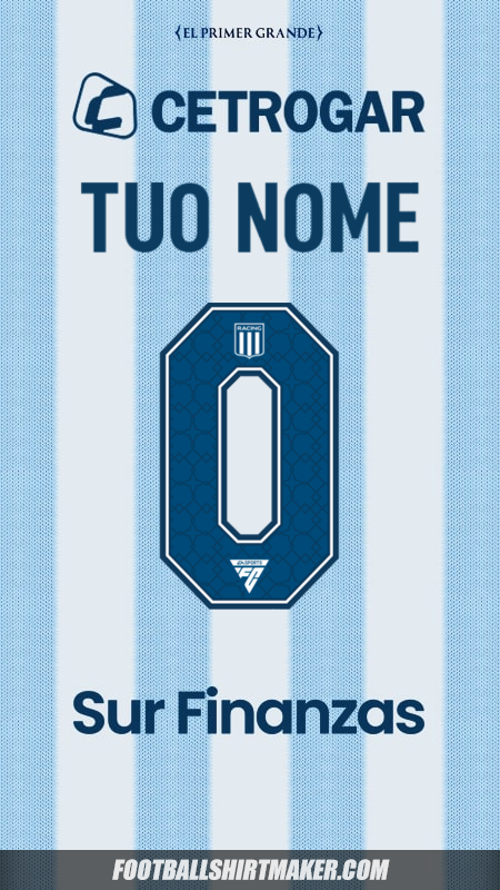 Maglia Racing Club 2025 -  tuo nome - 0