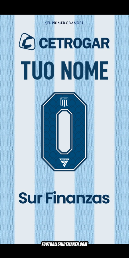 Maglia Racing Club 2025 -  tuo nome - 0