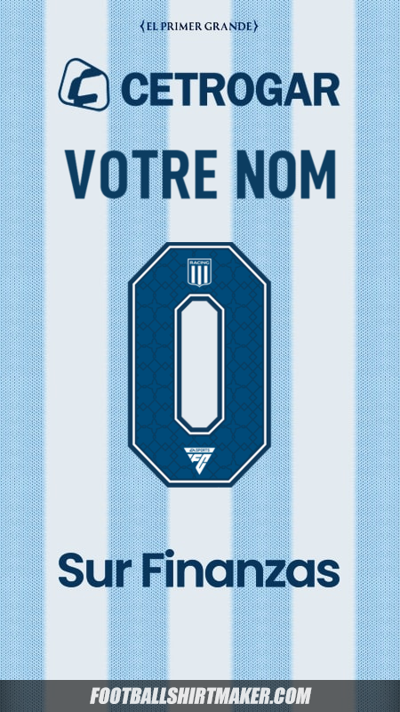 Maillot Racing Club 2025 -  votre nom - 0