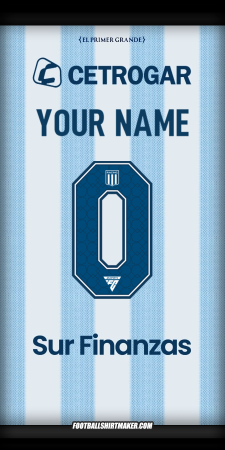 Shirt Racing Club 2025 -  your name - 0