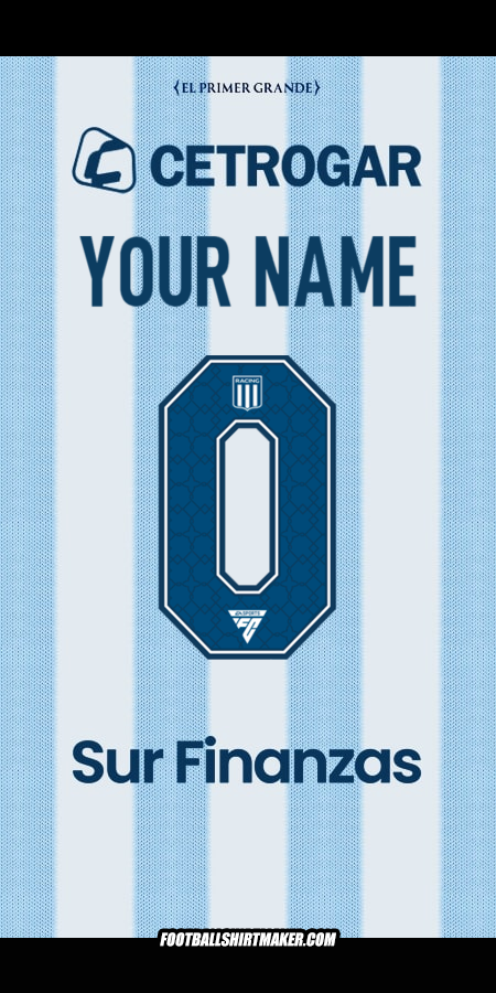 Shirt Racing Club 2025 -  your name - 0