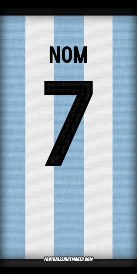 Maillot Argentine 50 Ans Adidas -  nom - 7