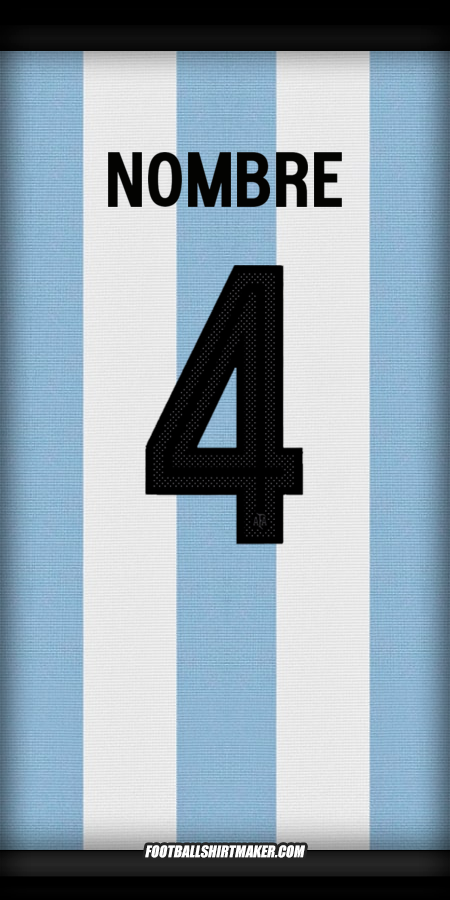 Jersey Argentina 50 Años Adidas -  nombre - 4
