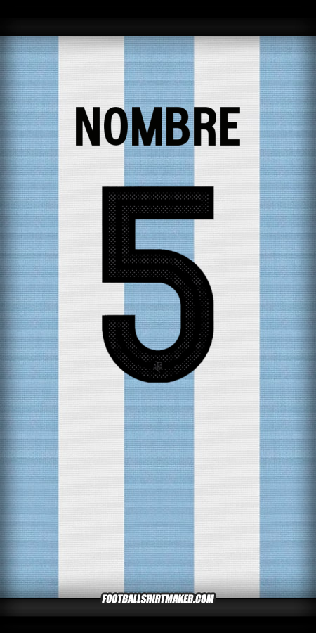 Jersey Argentina 50 Años Adidas -  nombre - 5