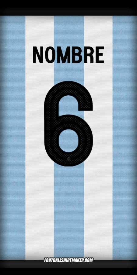 Jersey Argentina 50 Años Adidas -  nombre - 6