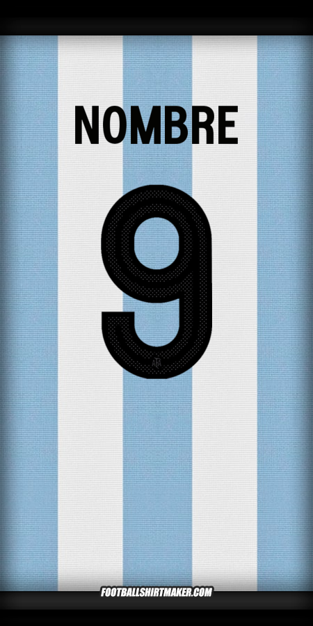 Jersey Argentina 50 Años Adidas -  nombre - 9
