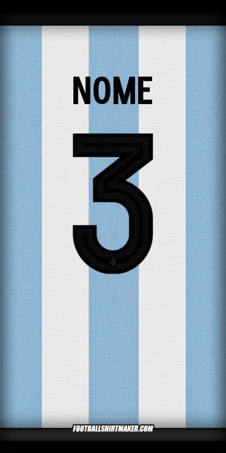 Camisa Argentina 50 Anos Adidas -  nome - 3