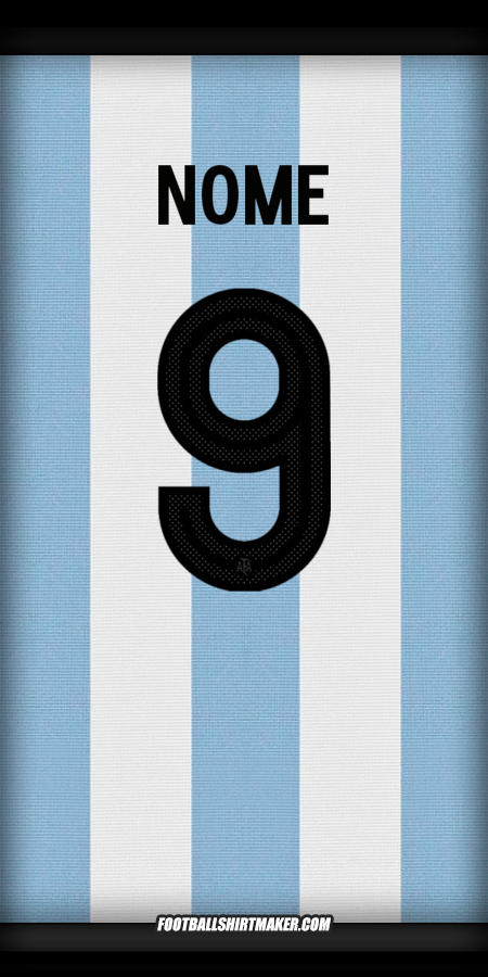 Camisa Argentina 50 Anos Adidas -  nome - 9