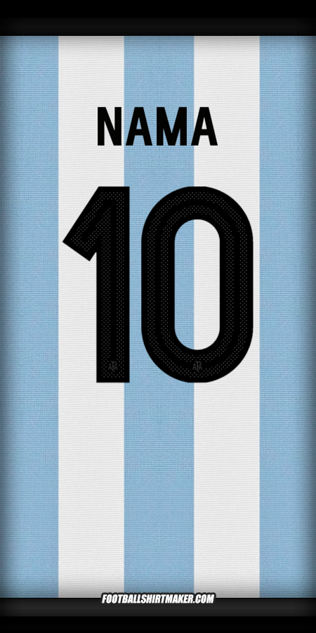 Jersey Argentina 50 Tahun Adidas -  nama - 10