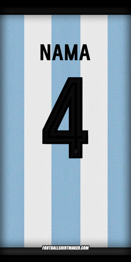 Jersey Argentina 50 Tahun Adidas -  nama - 4