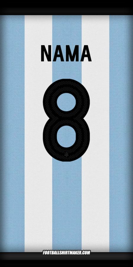 Jersey Argentina 50 Tahun Adidas -  nama - 8