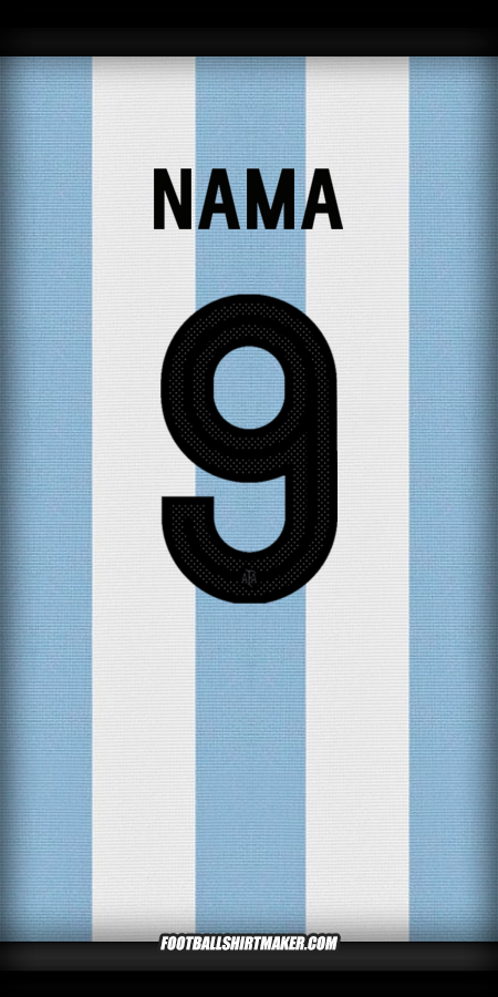 Jersey Argentina 50 Tahun Adidas -  nama - 9