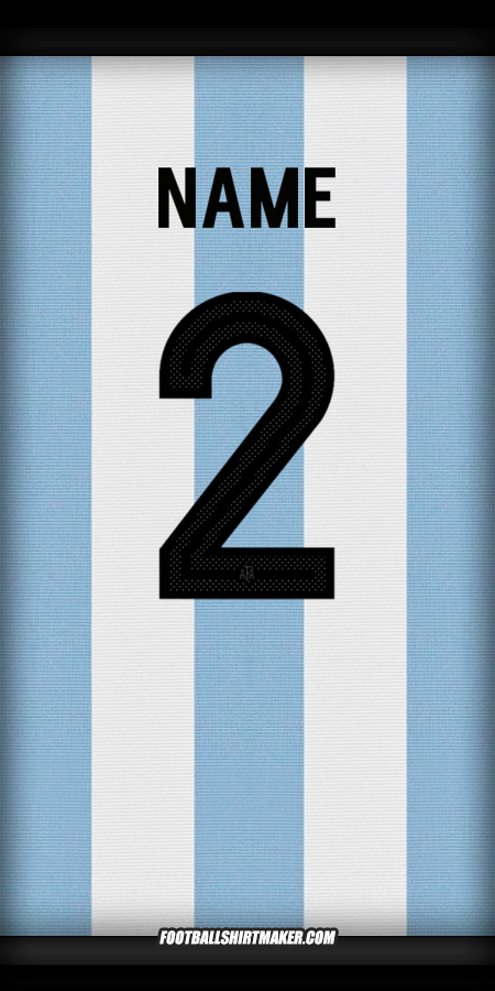 Trikot Argentinien 50 Jahre Adidas -  name - 2