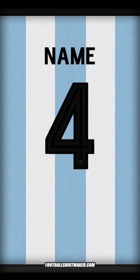 Trikot Argentinien 50 Jahre Adidas -  name - 4