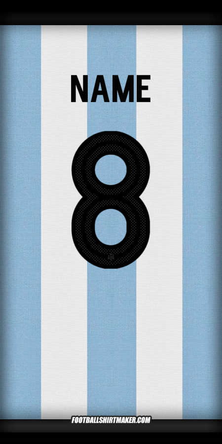 Trikot Argentinien 50 Jahre Adidas -  name - 8