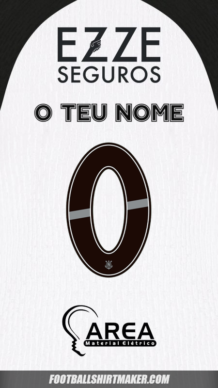 Camisola Corinthians 2025/2026 -  o teu nome - 0