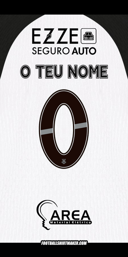 Camisola Corinthians 2025/2026 -  o teu nome - 0