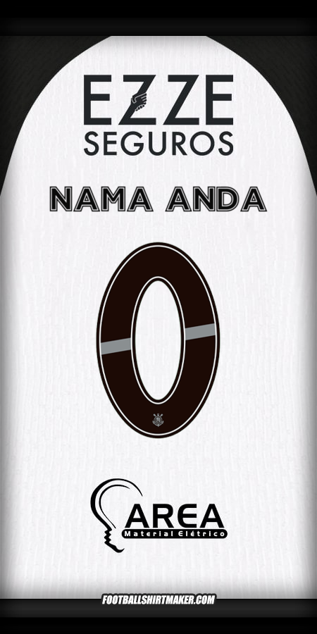 Jersey Corinthians 2025/2026 -  nama anda - 0