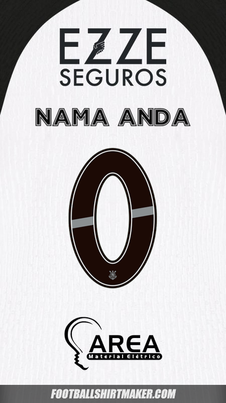 Jersey Corinthians 2025/2026 -  nama anda - 0