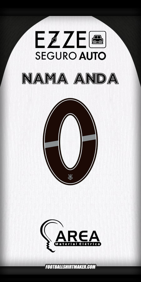 Jersey Corinthians 2025/2026 -  nama anda - 0