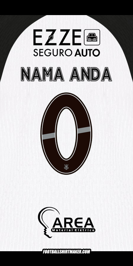 Jersey Corinthians 2025/2026 -  nama anda - 0