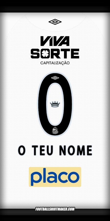 Camisola Santos FC 2025/2026 -  o teu nome - 0