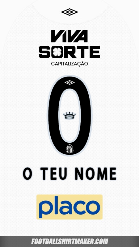 Camisola Santos FC 2025/2026 -  o teu nome - 0