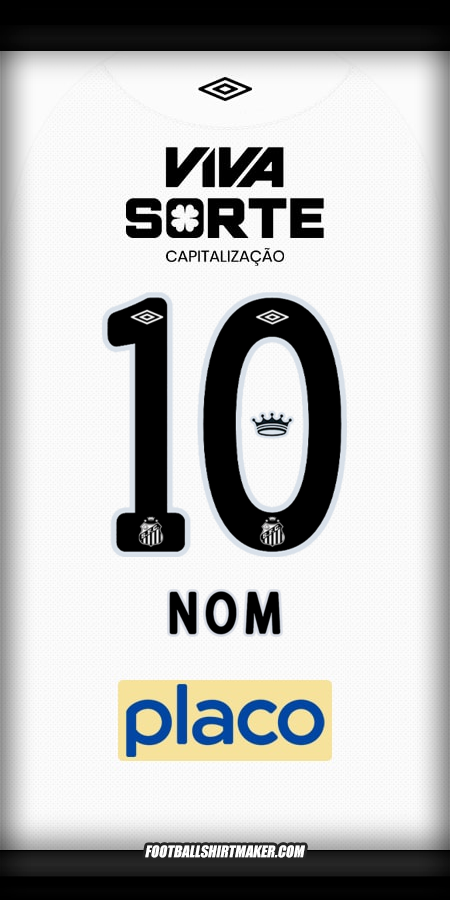 Maillot Santos FC 2025/2026 -  nom - 10