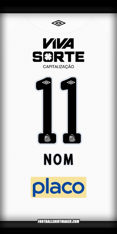 Maillot Santos FC 2025/2026 -  nom - 11