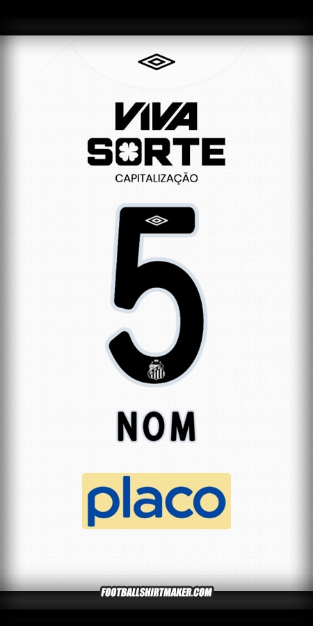 Maillot Santos FC 2025/2026 -  nom - 5