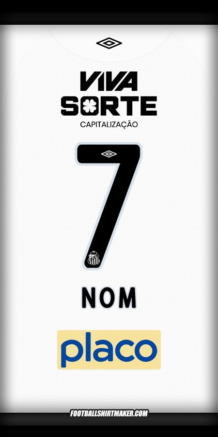 Maillot Santos FC 2025/2026 -  nom - 7