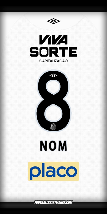 Maillot Santos FC 2025/2026 -  nom - 8