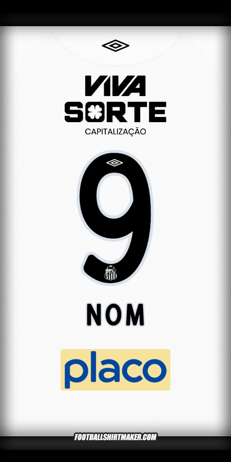 Maillot Santos FC 2025/2026 -  nom - 9