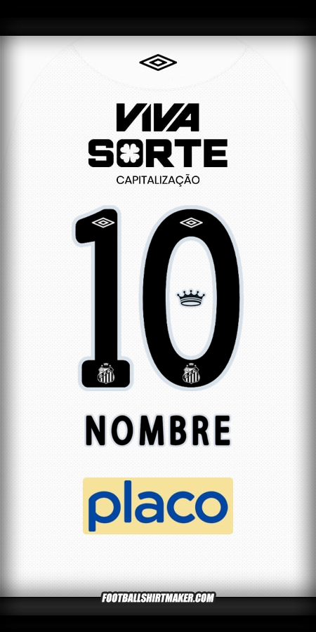 Jersey Santos FC 2025/2026 -  nombre - 10