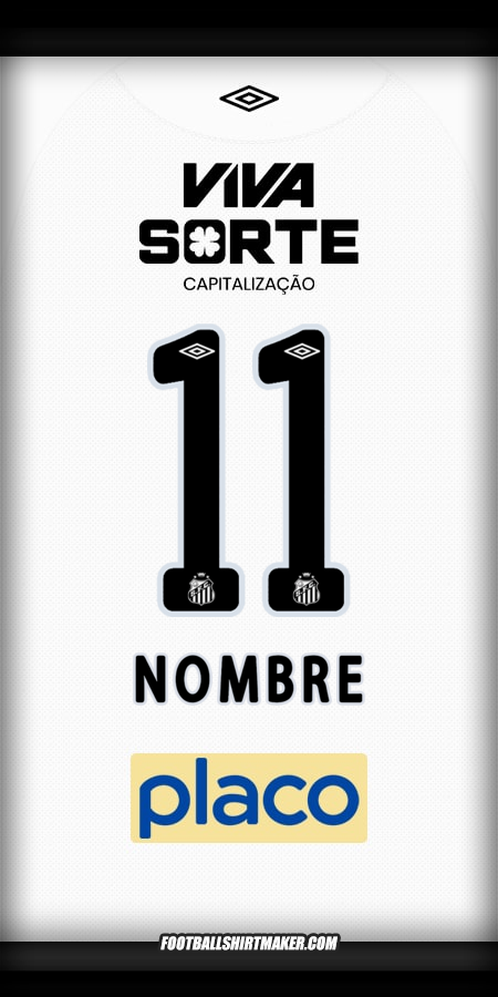 Jersey Santos FC 2025/2026 -  nombre - 11