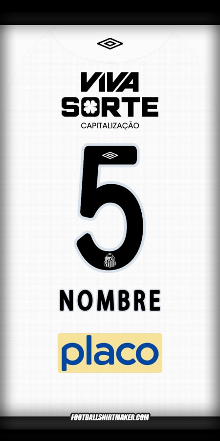 Jersey Santos FC 2025/2026 -  nombre - 5