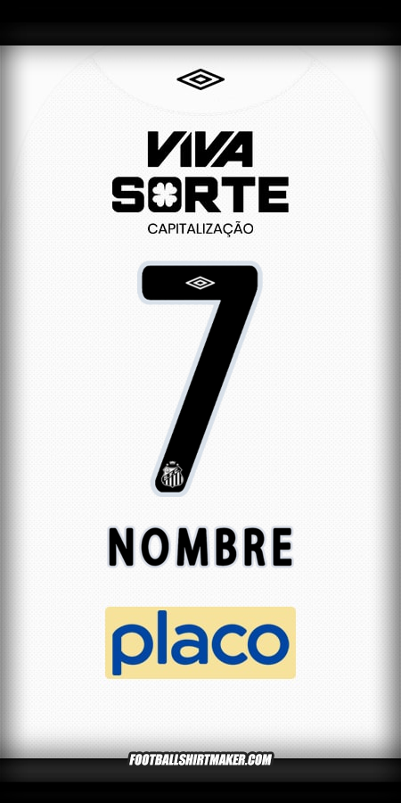 Jersey Santos FC 2025/2026 -  nombre - 7