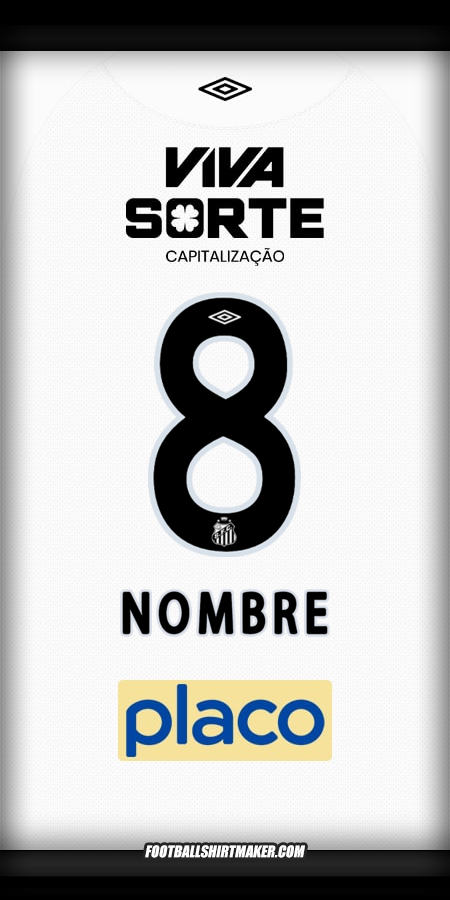 Jersey Santos FC 2025/2026 -  nombre - 8