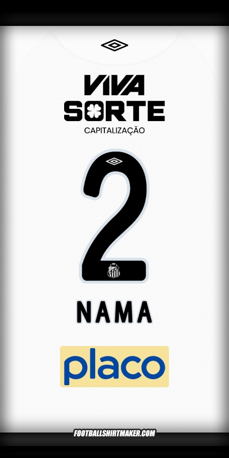 Jersey Santos FC 2025/2026 -  nama - 2