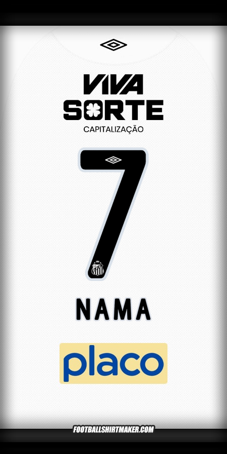 Jersey Santos FC 2025/2026 -  nama - 7