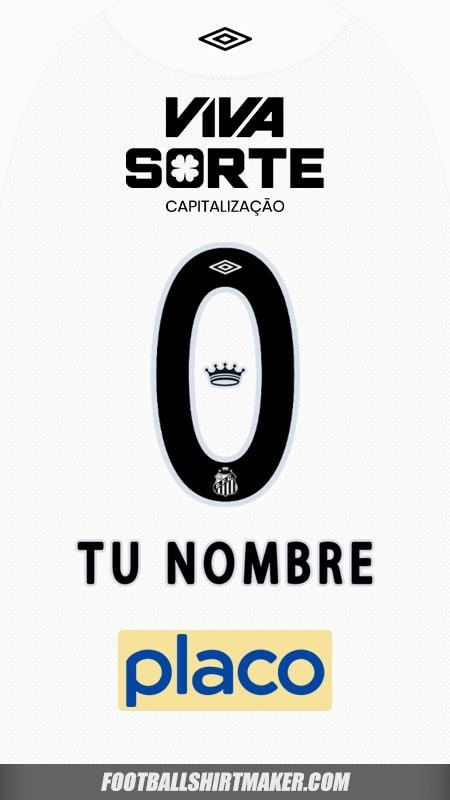 Jersey Santos FC 2025/2026 -  tu nombre - 0