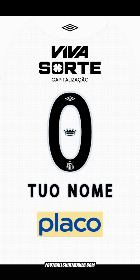 Maglia Santos FC 2025/2026 -  tuo nome - 0