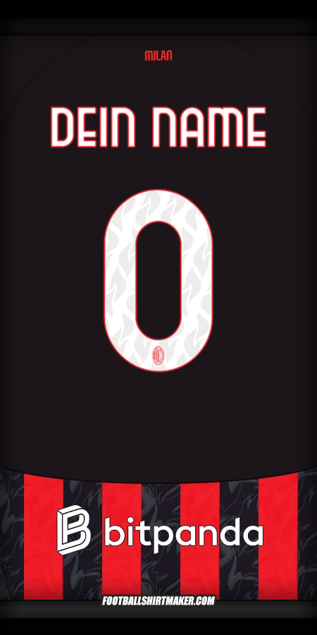 Trikot AC Milan 2025/2026 -  dein name - 0