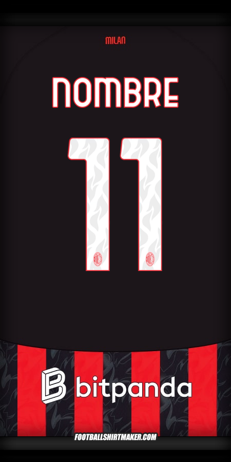 Jersey AC Milan 2025/2026 -  nombre - 11