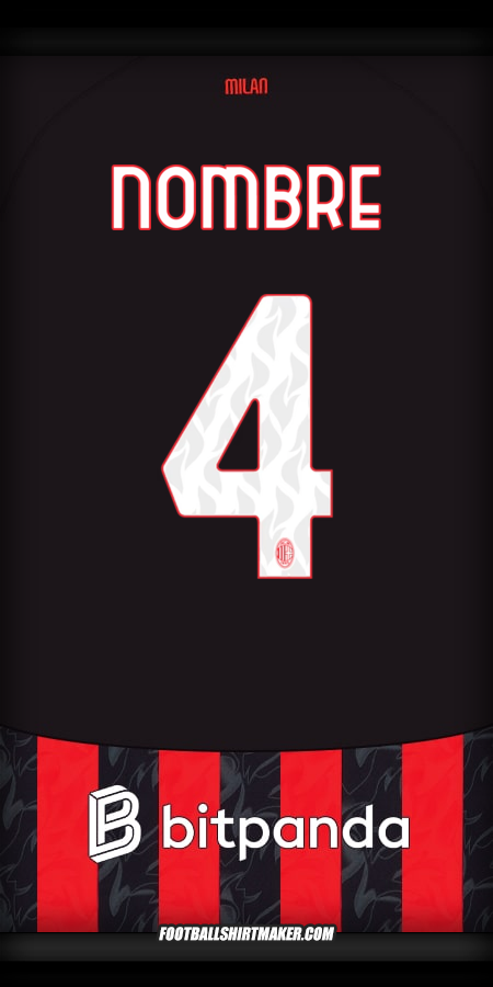 Camiseta AC Milan 2025/2026 -  nombre - 4