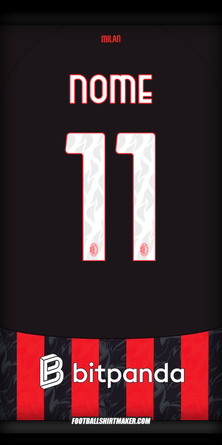 Camisa AC Milan 2025/2026 -  nome - 11