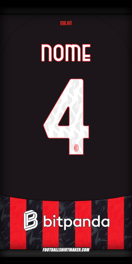 Maglia AC Milan 2025/2026 -  nome - 4