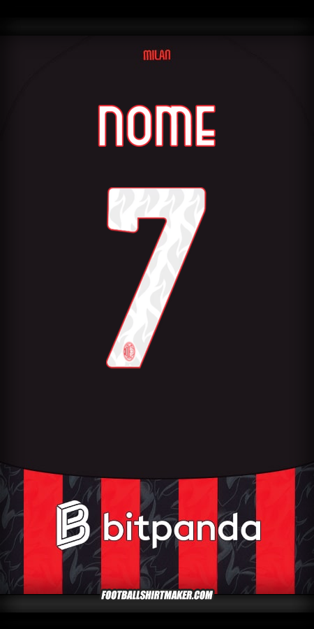 Camisa AC Milan 2025/2026 -  nome - 7